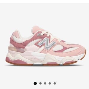 New Balance Blush and White Athletic Shoes